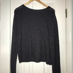 Oversized Purple Knit Sweater